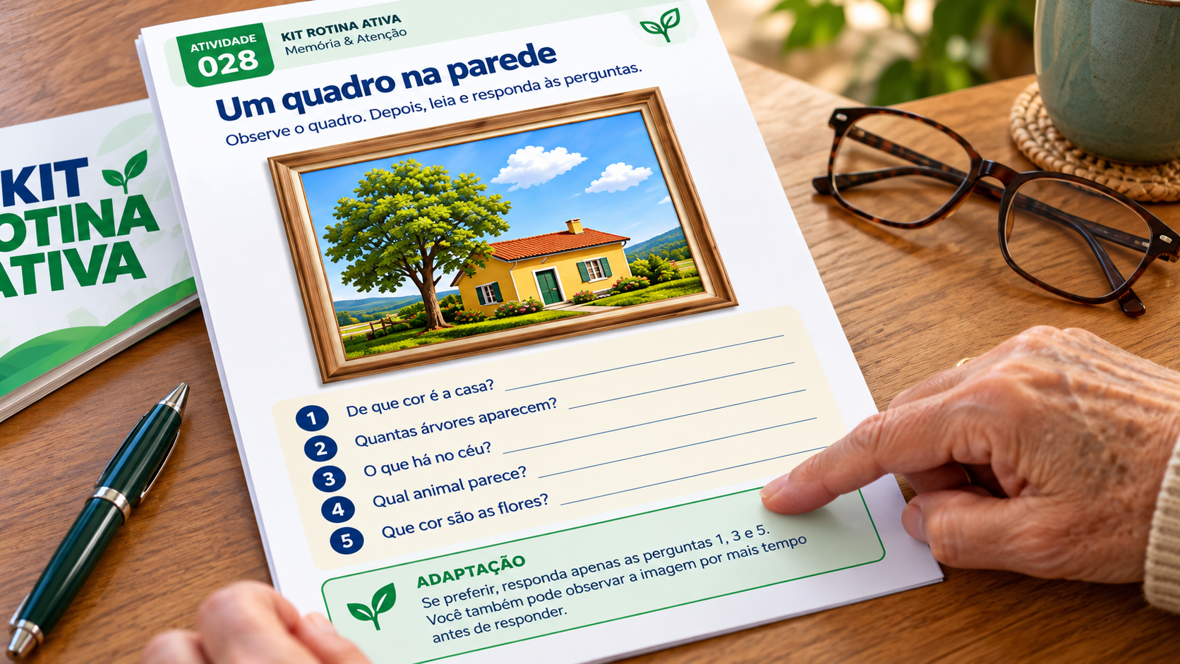 Área de adaptação de uma atividade real do Kit